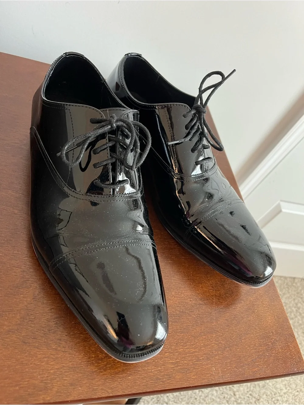 Florsheim Black Patent Leather Oxford Dress Shoes